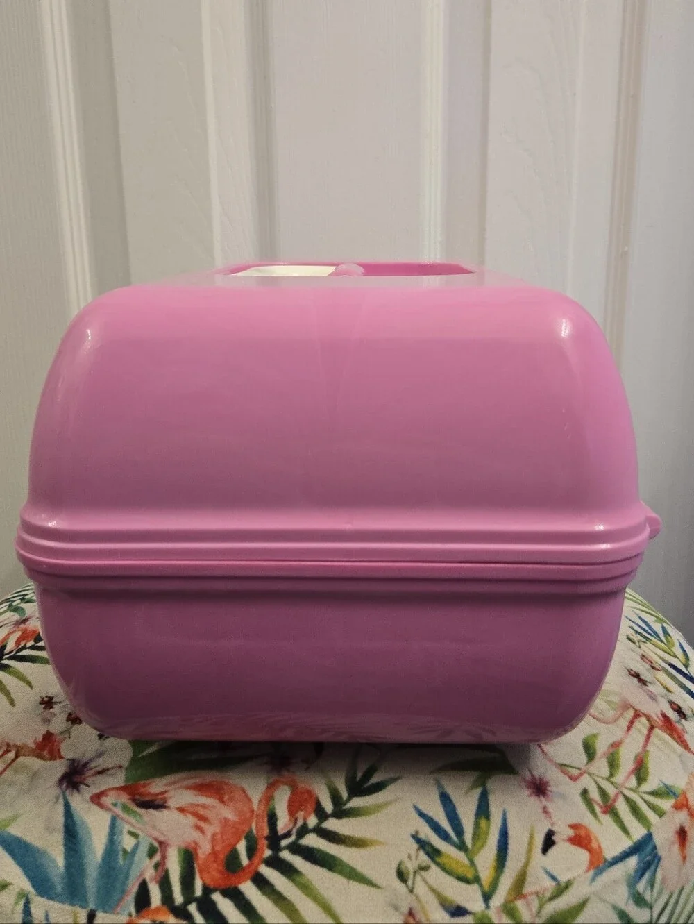 Vintage Caboodles Make Up Case Model 5626 Pink Travel Case Mirror Vanity